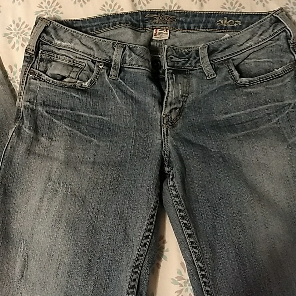 Silver jeans